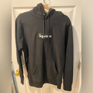 Supreme blk/blk box logo hoody